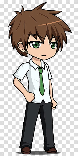 School Boy [Anime Gacha] transparent background PNG clipart