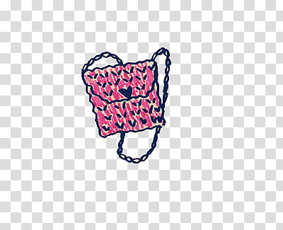 OO , pink and blue crossbody bag illustration transparent background PNG clipart