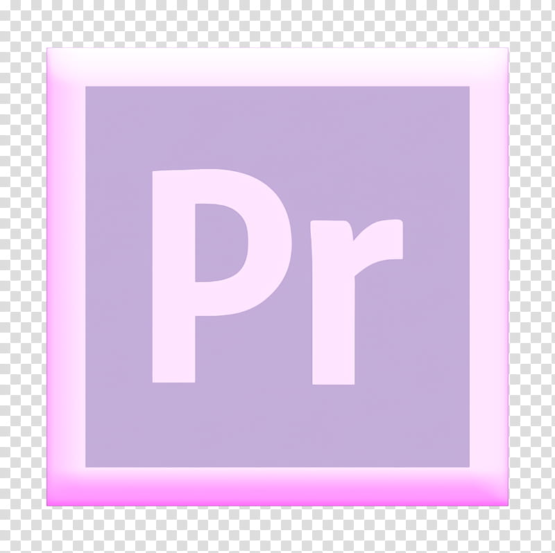 adobe icon cc icon cloud icon, Creative Icon, Premiere Icon, Pro Icon, Violet, Purple, Pink, Text transparent background PNG clipart