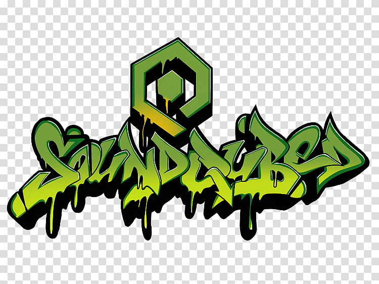 Logo Green, Sticker, Graffiti, SUBWOOFER, Amplifier, Sound, Decal, Artist transparent background PNG clipart