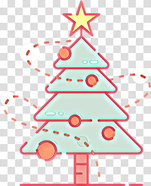 Christmas tree,  Cartoon, Christmas Decoration, Christmas 
, Oregon Pine, Christmas Ornament, Colorado Spruce, Conifer transparent background PNG clipart thumbnail