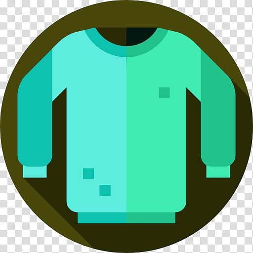 Green Circle, Jumper, Polo Neck, Sportswear, Shirt, Fashion, Clothing, Turquoise transparent background PNG clipart