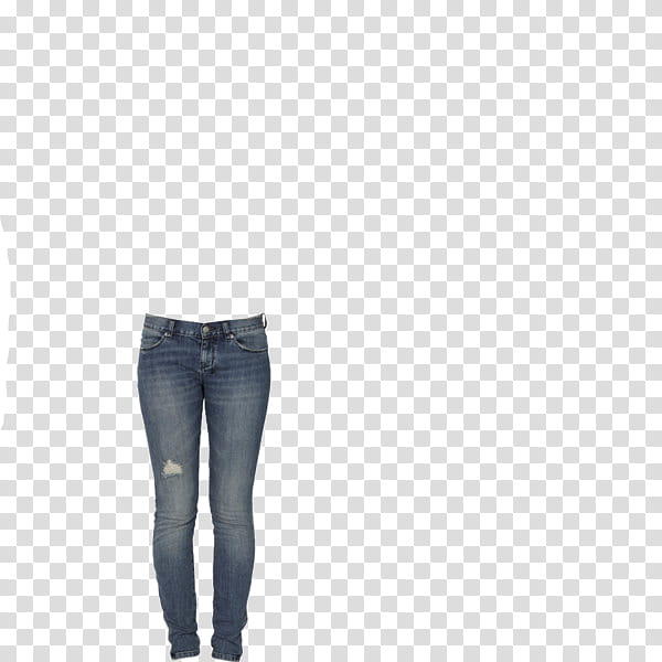 Clothes, blue denim jeans transparent background PNG clipart