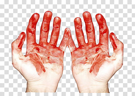 AESTHETIC GRUNGE, person hand covered blood illustration transparent background PNG clipart