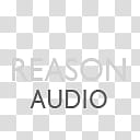 Gill Sans Text Dock Icons, reason, Reason Audio text transparent background PNG clipart