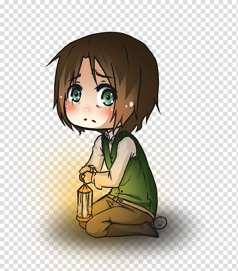 Amnesia:Daniel:Chibi, kneeling girl while holding lantern art transparent background PNG clipart