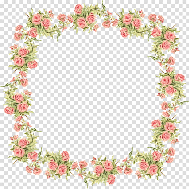 Flower Wreath Frame, Frames, Floral Design, Rose, Flower Frame, BORDERS AND FRAMES, Heart Frame, Pink transparent background PNG clipart