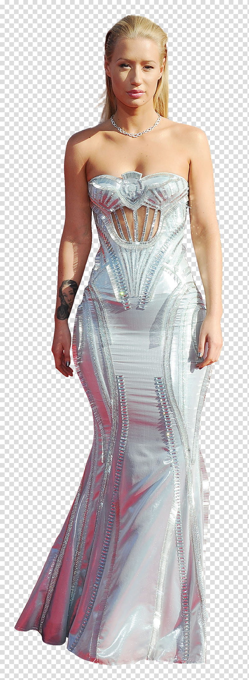 Iggy Azalea, woman standing while putting her hands on side transparent background PNG clipart