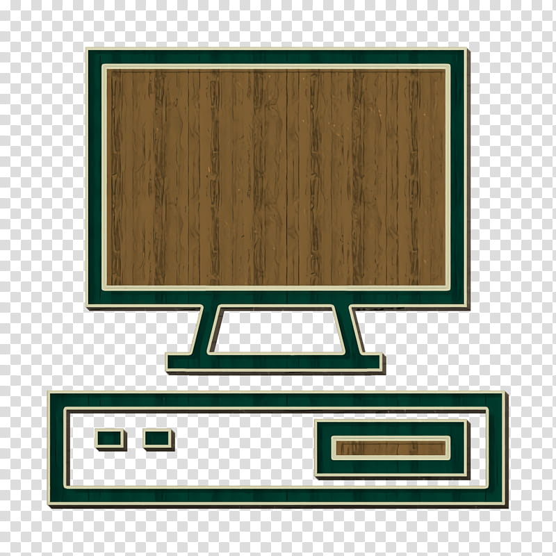 computer icon computing icon cpu icon, Desktopicon, Monitor Icon, Pc Icon, Technology Icon, Wood, Rectangle, Furniture transparent background PNG clipart