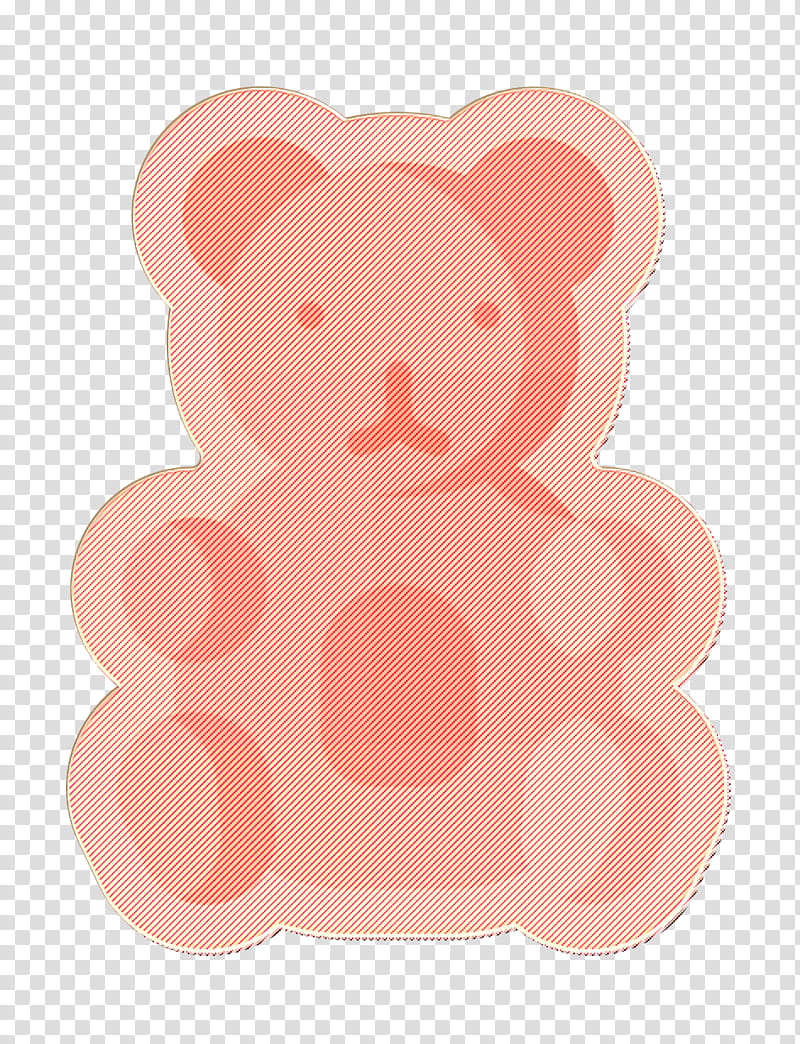 Sweet icon Desserts and candies icon Gummy bear icon, Pink, Teddy Bear, Toy transparent background PNG clipart