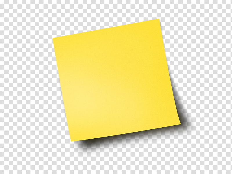Post It, yellow sticky note transparent background PNG clipart