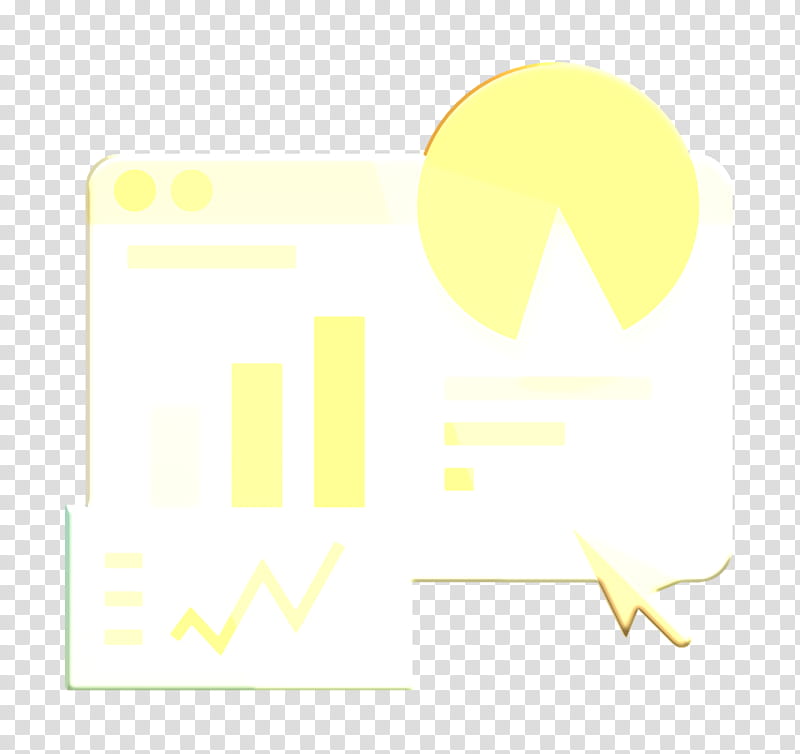 Stats icon Graph icon E-commerce and shopping elements icon, Ecommerce And Shopping Elements Icon, Yellow, Text, White, Line, Logo transparent background PNG clipart