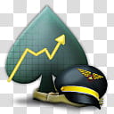 Poker Copilot icon  , copilot---, Spade and military hat illustration transparent background PNG clipart