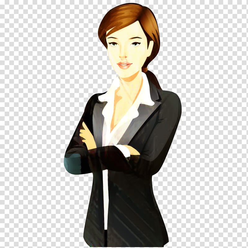 Business Woman, Businessperson, Cartoon, Silhouette, Female, Outerwear, Neck, Sleeve transparent background PNG clipart
