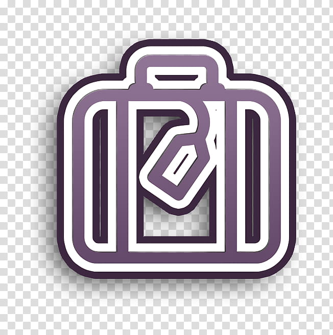 Travel icon Suitcase icon Vacations icon, Line, Text, Logo, Material Property, Symbol transparent background PNG clipart