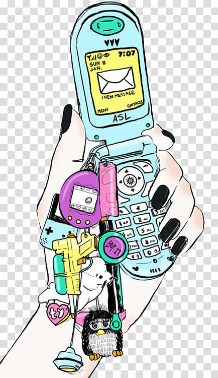 s, person hand holding flip phone transparent background PNG clipart