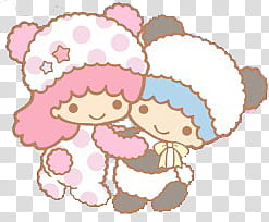 Iconos Little Twin Stars, Panda and Sheep transparent background PNG clipart
