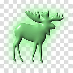 glow in the dark icons, a room with a moose transparent background PNG clipart