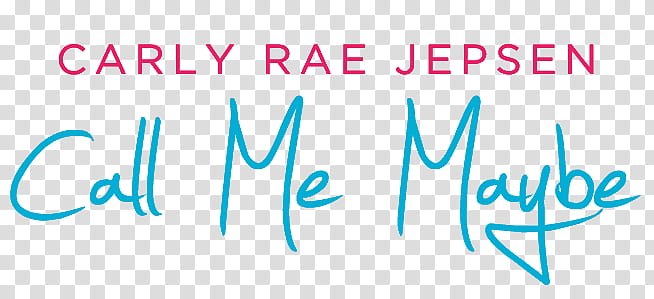 Texto Carly Rae Jepen Call Me Maybe transparent background PNG clipart