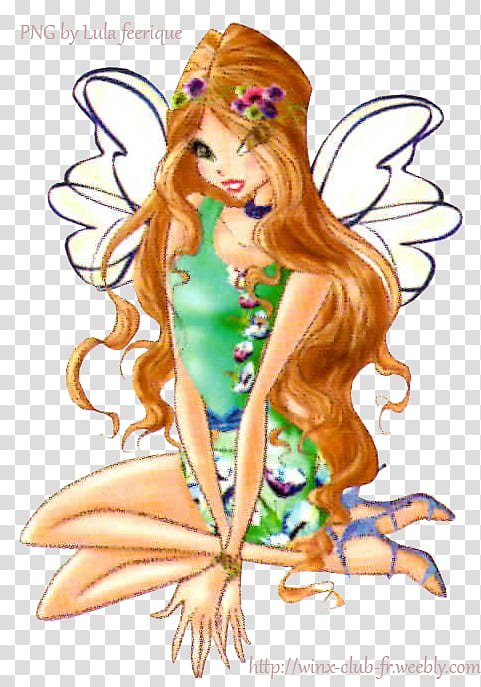 Flora Aquarelle Style  Winx Fairy Couture transparent background PNG clipart