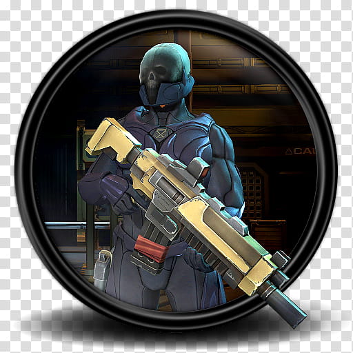 X Com Enemy Unknown, character holding armor art transparent background PNG clipart