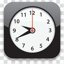 openPhone, analog clock reading at :  transparent background PNG clipart