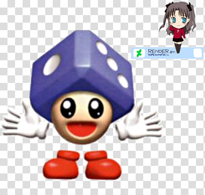 Tumble from Mario Party  render, girl standing and smiling illustration transparent background PNG clipart