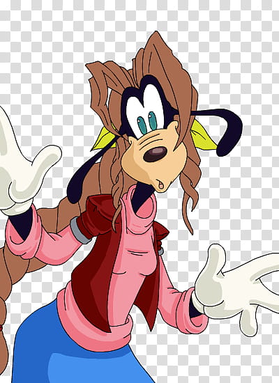 Goofy+Aerith transparent background PNG clipart