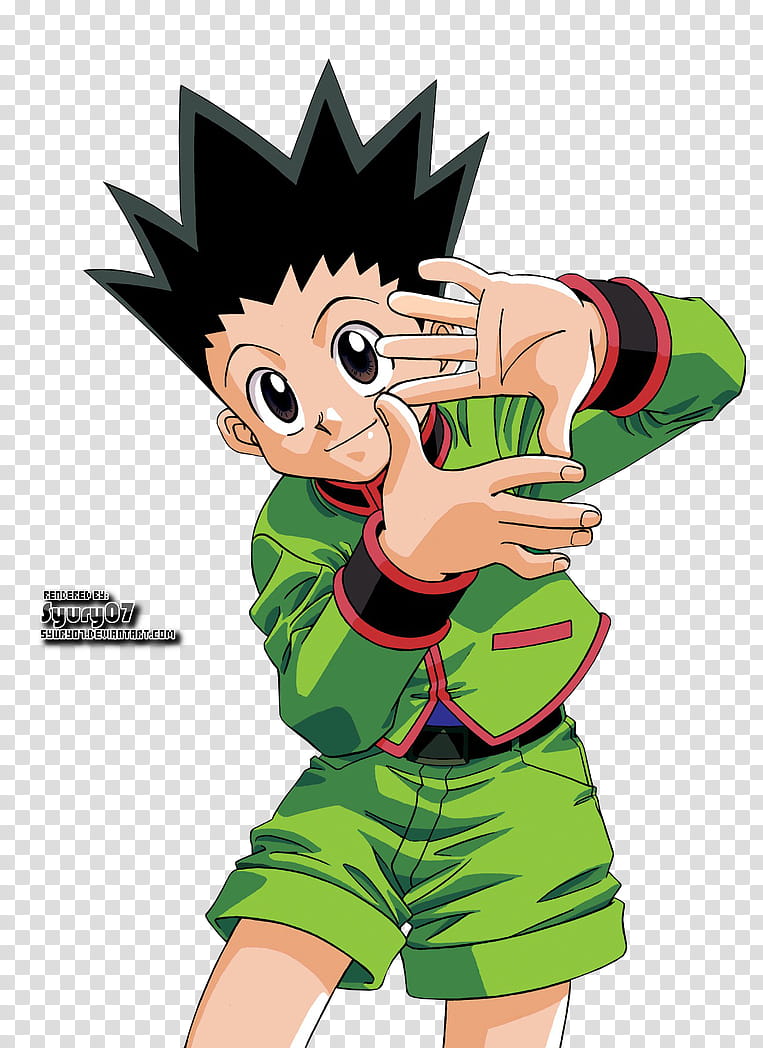 Gon Freecs RENDER, Hunter X Hunter Gon illustration transparent ...