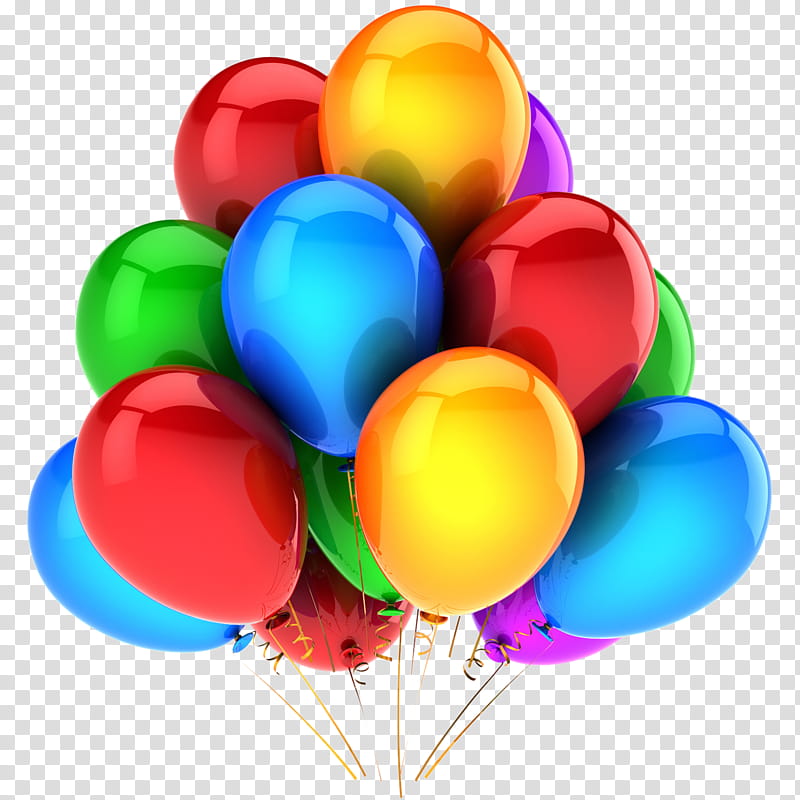 Balloon , assorted-color balloon lot transparent background PNG clipart