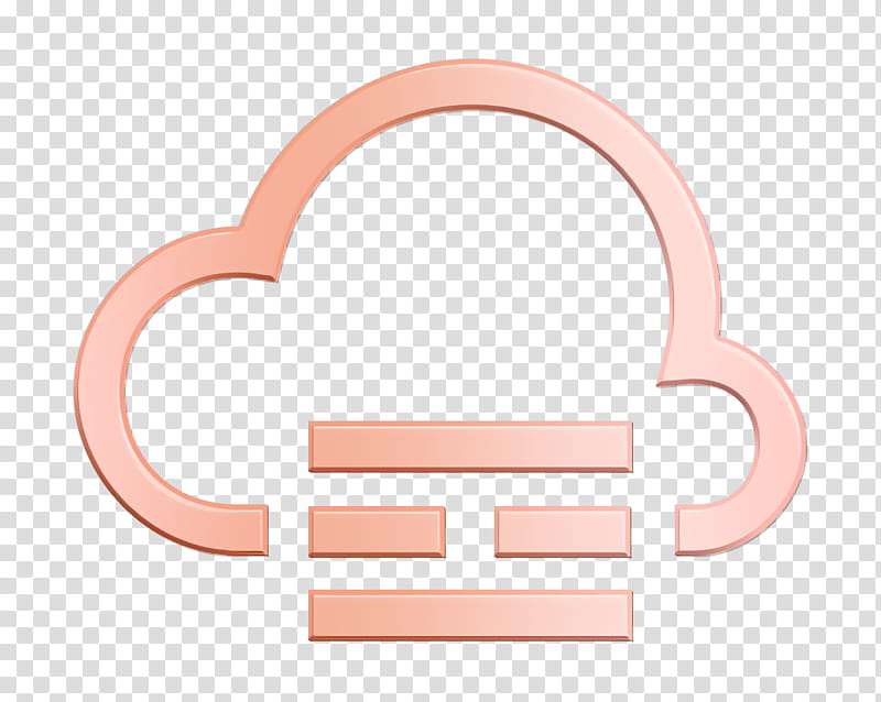 cloudy icon fog icon forecast icon, Weather Icon, Pink, Line, Material Property, Circle, Symbol, Peach transparent background PNG clipart