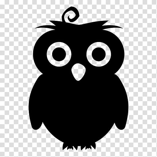 owl bird cartoon eastern screech owl bird of prey, Blackandwhite transparent background PNG clipart