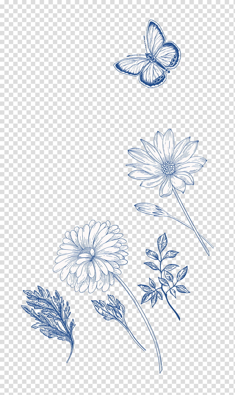 Blue Watercolor Flower Design Vector Graphic by Muhammad Rizky Klinsman ·  Creative Fabrica