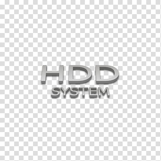 Flext Icons, Hard Drive, HDD System text transparent background PNG clipart