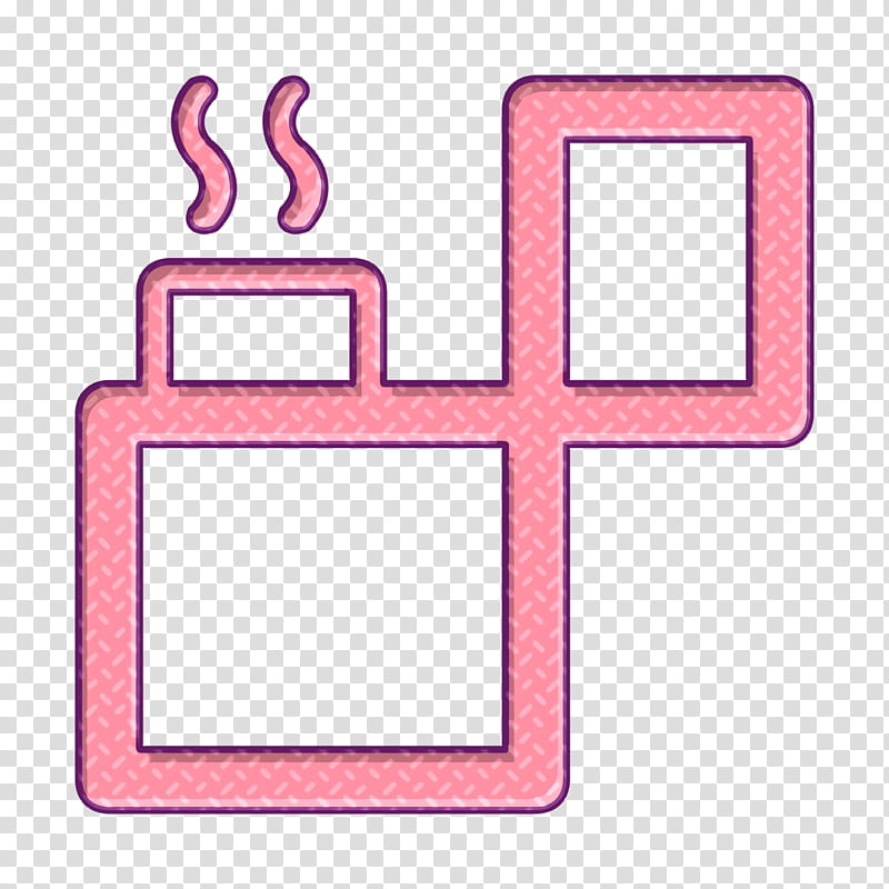 camping icon fire icon light icon, Lighter Icon, Nature Icon, Warm Icon, Pink, Line, Rectangle, Square transparent background PNG clipart