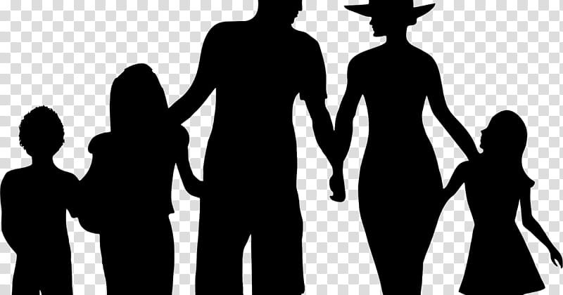 Group Of People, Silhouette, Family, Child, Nuclear Family, Drawing, People In Nature, Social Group transparent background PNG clipart