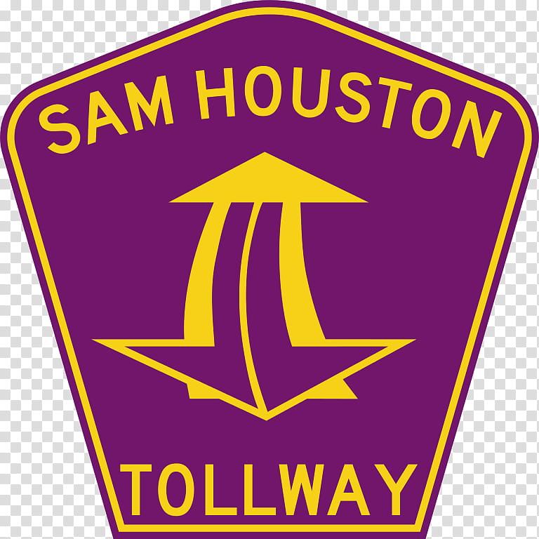 Road, Houston, Logo, Harris County Toll Road Authority, Texas State Highway Beltway 8, Line, Harris County Texas, Yellow transparent background PNG clipart