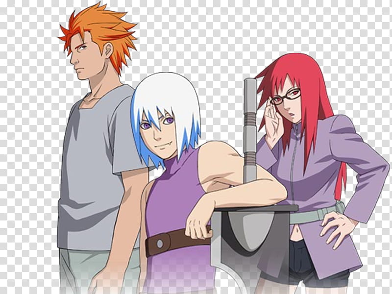 Team Taka, three Naruto characters transparent background PNG clipart