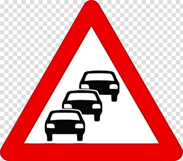 Road, Warning Sign, Traffic Sign, Direction Position Or Indication Sign, Road Signs In The United Kingdom, Driving, Queue, Regulatory Sign transparent background PNG clipart