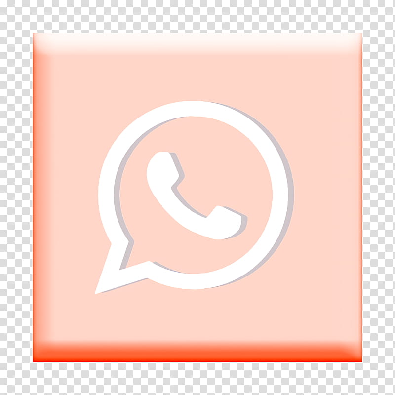 logotype icon message icon network icon, Red Icon, Social Media Icon, Whatsapp Icon, Pink, Orange, Symbol, Circle transparent background PNG clipart