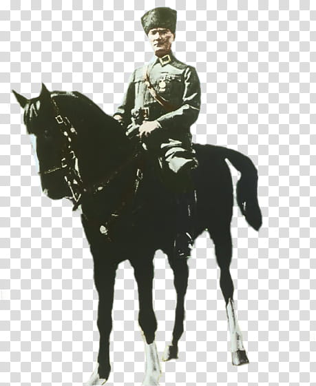 ATATURK, Mustafa Kemal Ataturk riding horse transparent background PNG clipart