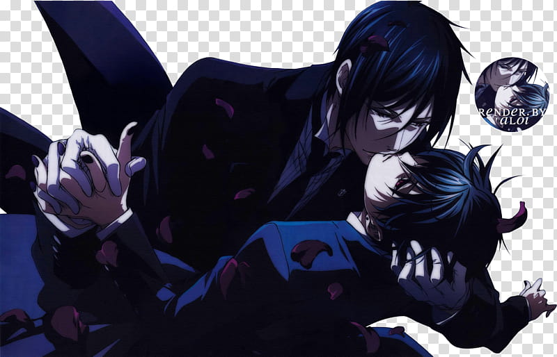 SEBASTIAN Michaelis and CIEL Phantomhive render transparent background PNG clipart