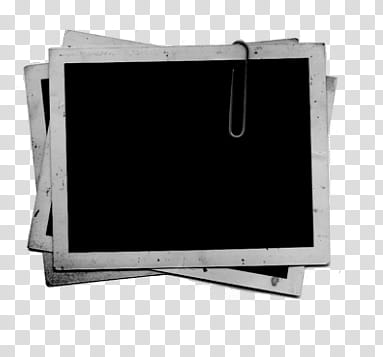 polaroid, rectangular gray film papers and clip transparent background PNG clipart