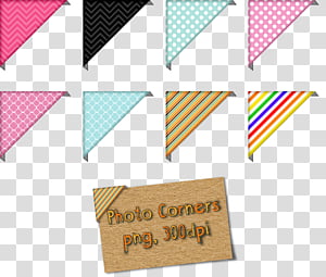 Corners, eight assorted-color corners artwork transparent background PNG clipart thumbnail
