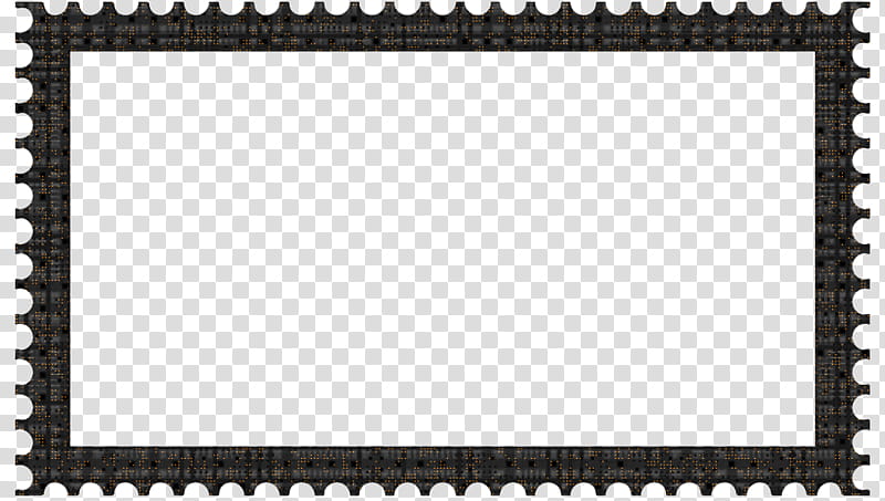 Cubepolis Stamp Frame Only, black border line transparent background PNG clipart
