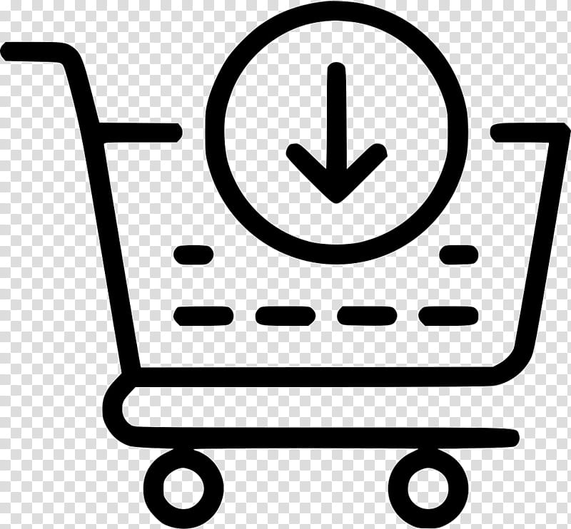 Shopping Cart, Retail, Online Shopping, Department Store, Ecommerce, Black And White
, Angle transparent background PNG clipart