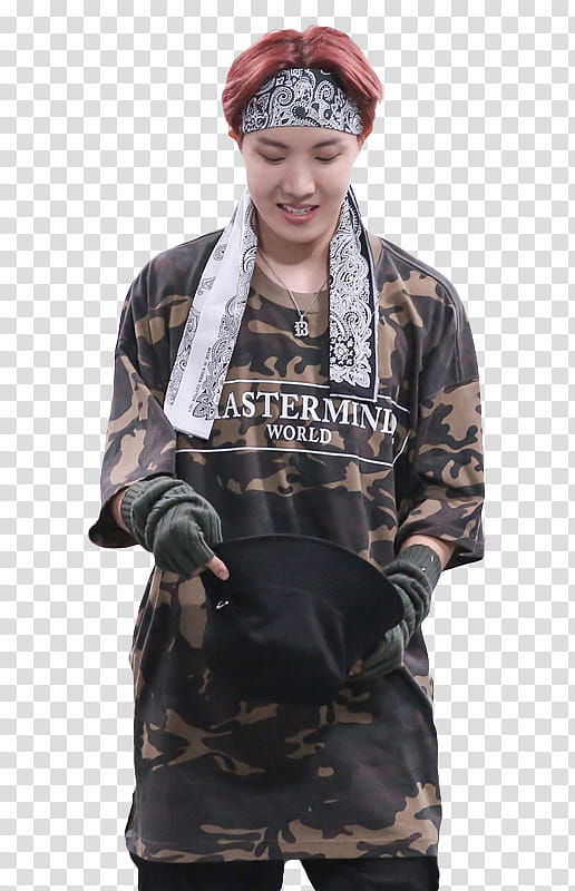 BTS Shooting for MIC Drop, man holding bucket hat transparent background PNG clipart
