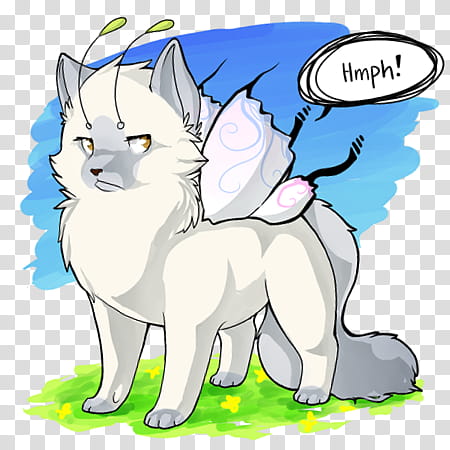 Hmph. I don&#;t need you., white winged dog character transparent background PNG clipart