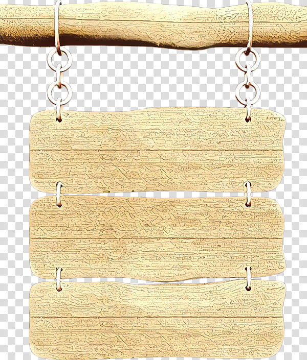 wood earrings rectangle jewellery beige, Cartoon, Fashion Accessory, Chain, Hardwood transparent background PNG clipart