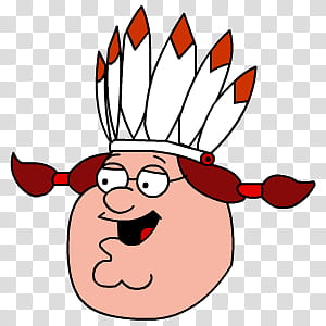Peter Griffin Sykons, Peter Griffin Indian head transparent background PNG clipart
